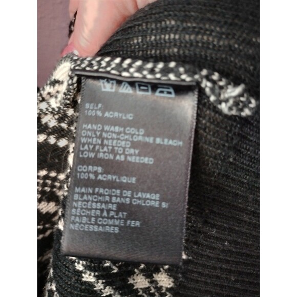 Staring at Stars Anthropologie Open Front Waterfall Knit Geometric Cardigan S - Picture 5 of 9